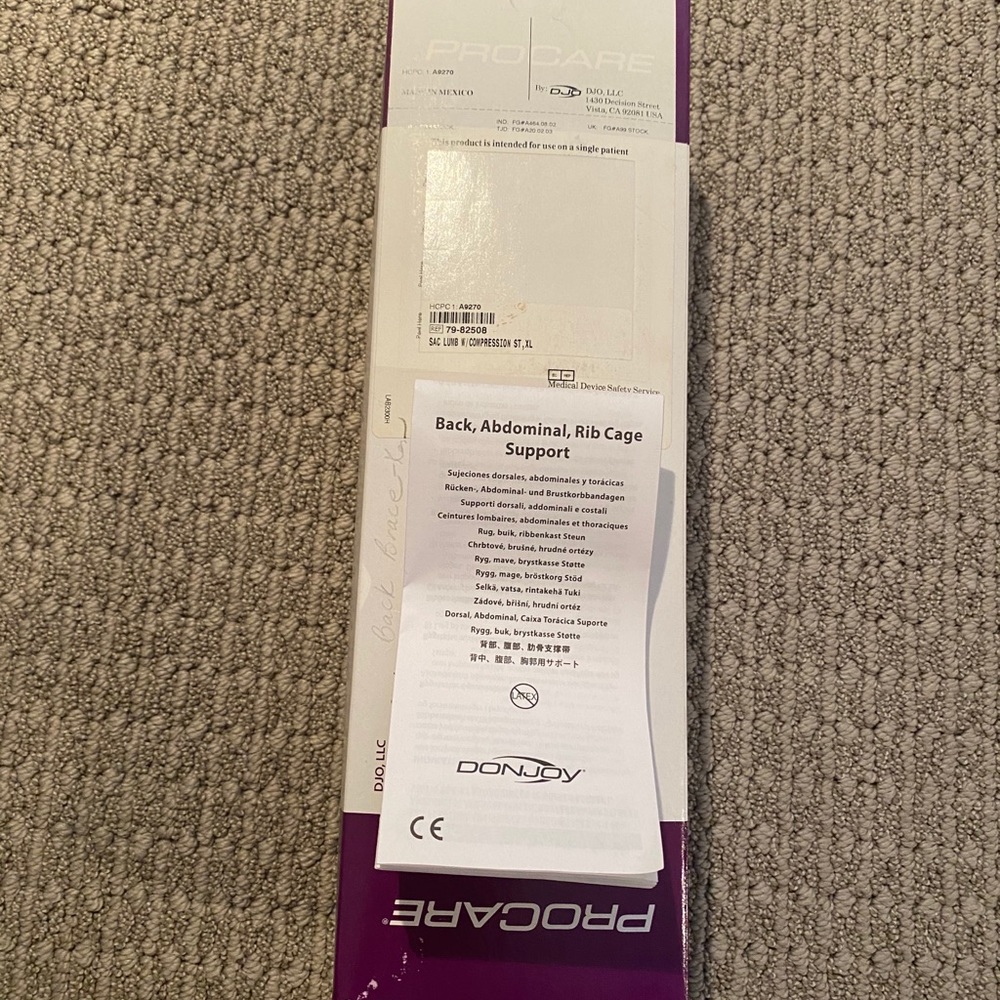 ProCare NEW Back Support with Compression Straps - Picture 8 of 13